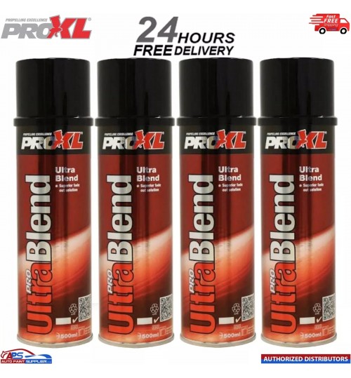 4x PROXL ULTRA BLEND OUT SOLUTION FADE OUT THINNERS AEROSOL RATTLE CAN 500ml
